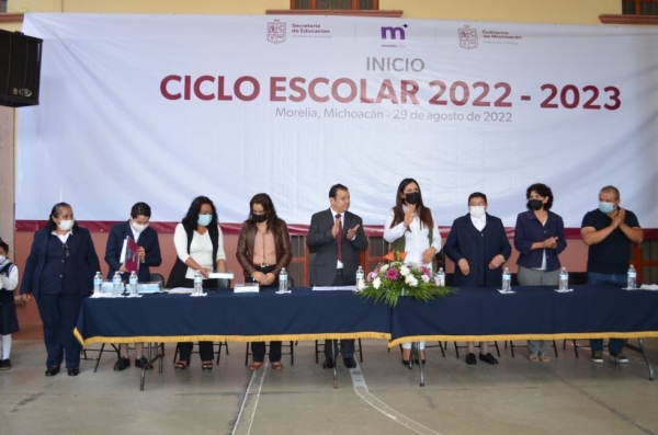 Ceremonia de inauguración del ciclo escolar 2022-2023 para el municipio de Jacona