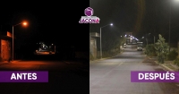 Instalan luminarias tipo "led" en Lomas Universidad de Jacona