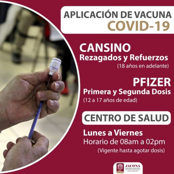 Jornada amplia de vacunación en el Centro de Salud de este municipio