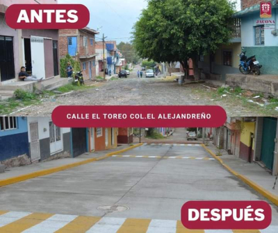 Se inauguró hoy la calle Toreo en la colonia El Alejandreño
